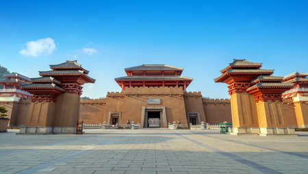 Qin and Han ancient city park, Guizhou, China.のeditorial素材