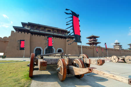Qin and Han ancient city park, Guizhou, China.のeditorial素材
