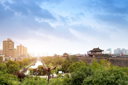 Xi'an City Wall is the most complete ancient city wall in China.