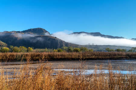Beautiful mountain view in the morning, Inner Mongolia, China.の写真素材