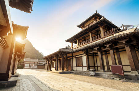 Qin and Han ancient city park, Guizhou, China.の写真素材