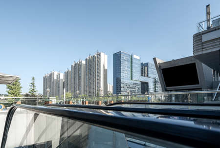 Modern skyscrapers in the business district, Guiyang, China.の写真素材