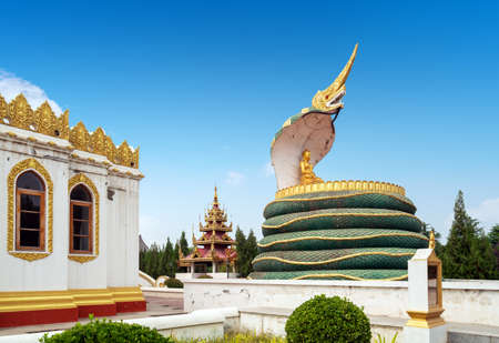 Burmese pagoda at the White Horse Temple in Luoyang, Chinaの写真素材