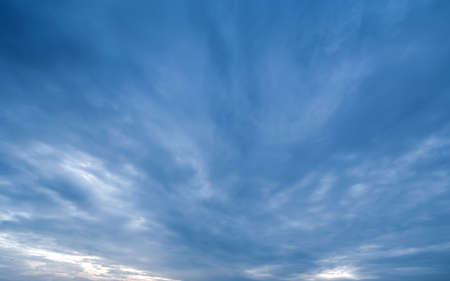 Background of dark clouds before a thunder-stormの写真素材