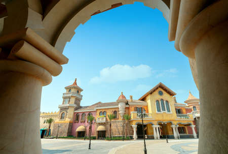 The characteristic buildings of Hainan Haihua Islandの写真素材