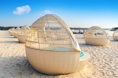 The beach located on China Sea Flower Islandの写真素材