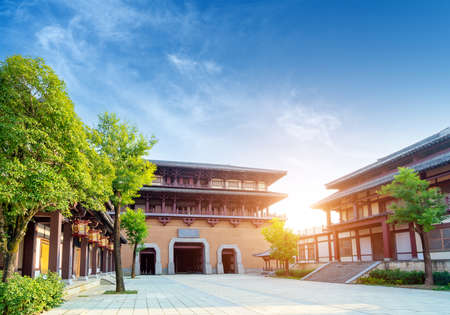 Qin and Han ancient city park, Guizhou, China.のeditorial素材