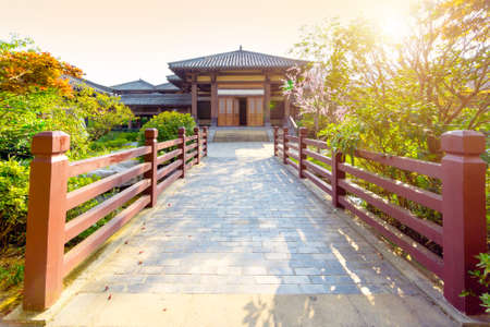 Qin and Han ancient city park, Guizhou, China.のeditorial素材