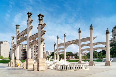 Art Arch, Chinese classical architectural style.の写真素材