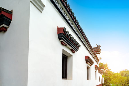 Scenery of Qingchuan Pavilion Park in Wuhan, Hubei, China.