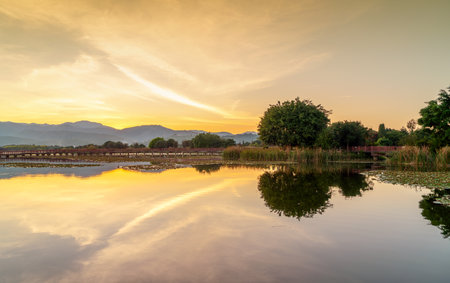 Yilong Lake Scenic Area, Yunnan, China.の写真素材