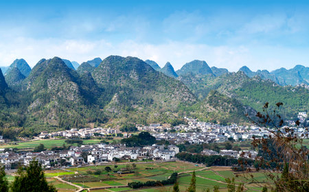 Wanfenglin (Forest of Ten Thousand Peaks), Guizhou, Chinaの写真素材