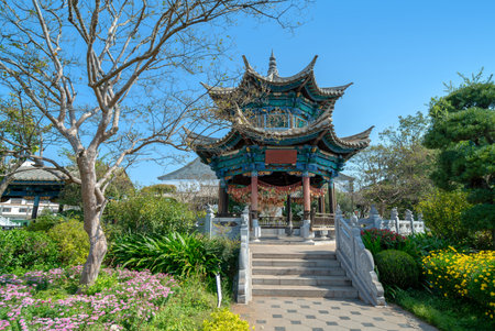 Historic buildings in Jianshui Ancient City, Yunnan, China.の写真素材