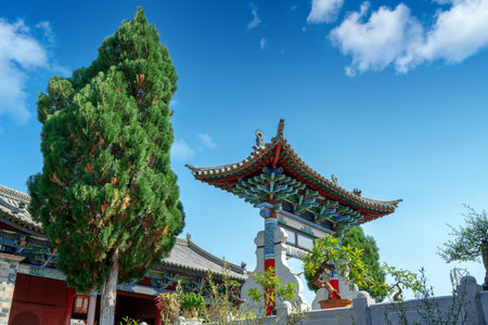 Historic buildings in Jianshui Ancient City, Yunnan, China.の写真素材
