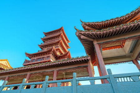 â€ŒXianren Pavilion is located on the top of Xianren Mountain Park in Fangchenggang City,...