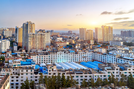 The scenery of Qujing, a city on the western plateau in Yunnan, China.