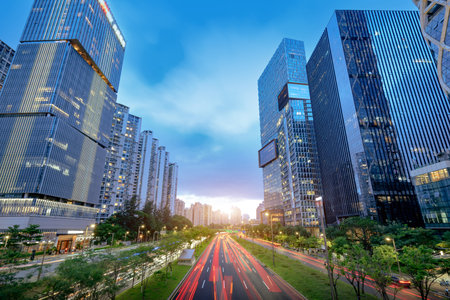 Skyscrapers in the city of technology, China is Shenzhen.
