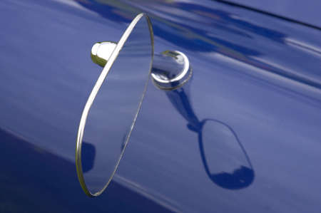 Car wing mirrorの写真素材