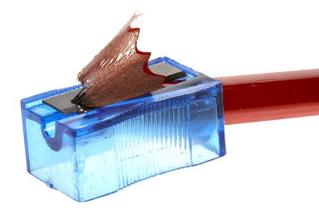 Pencil sharpener on a with background