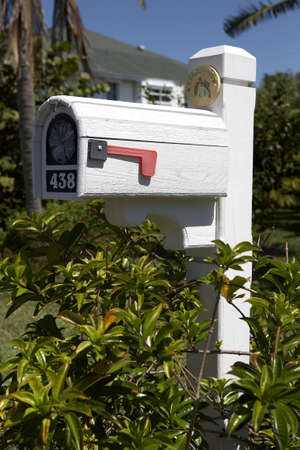 us mailbox on sanibel island florida united states usa taken in march 2006の写真素材