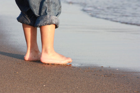 On the beach