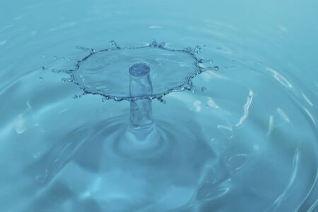Water splash collisionの写真素材