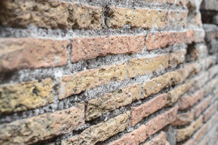 Abstract blurr of ancient brick wall of Colosseum, Romeの写真素材