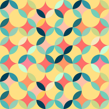 Retro seamless geometric patternのイラスト素材