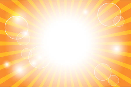 Sunburst with sun flare backgroundのイラスト素材