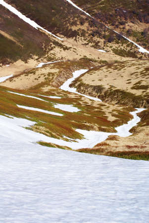 spring landscape  mountainの写真素材