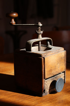 vintage coffee grinder