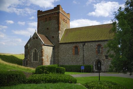 Old medieval church in Kent, south of England.の写真素材