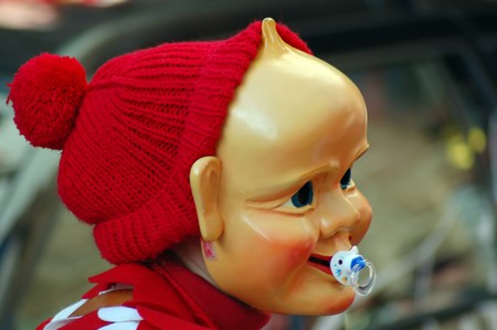 Mask in the carnival in southwest Germanyの写真素材