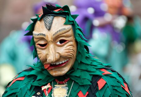 Freiburg, Germany - February 15 : Mask parade at the historical carnival on February 15, 2010 in Freiburg, Germanyのeditorial素材