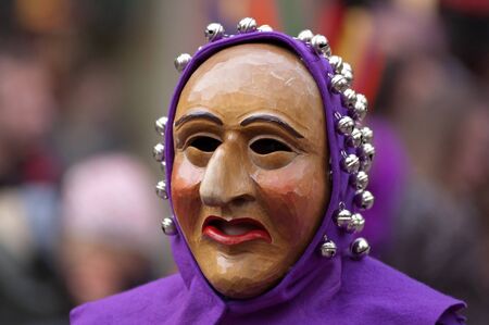 Freiburg, Germany - February 15 : Mask parade at the historical carnival on February 15, 2010 in Freiburg, Germanyのeditorial素材