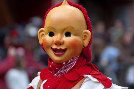 Freiburg, Germany - February 15 : Mask parade at the historical carnival on February 15, 2010 in Freiburg, Germanyのeditorial素材