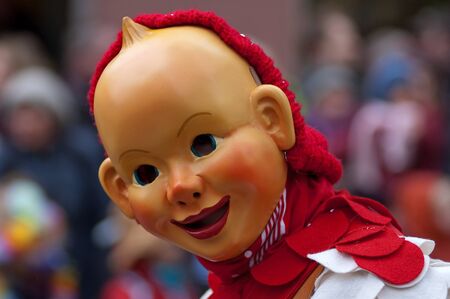 Freiburg, Germany - February 15 : Mask parade at the historical carnival on February 15, 2010 in Freiburg, Germanyのeditorial素材