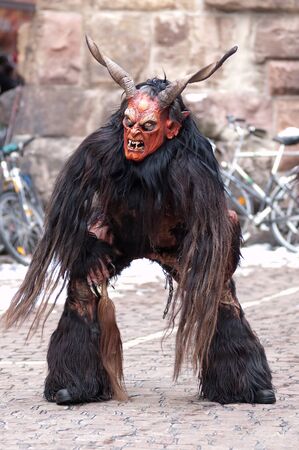 Freiburg, Germany - February 15 : Mask parade at the historical carnival on February 15, 2010 in Freiburg, Germanyのeditorial素材