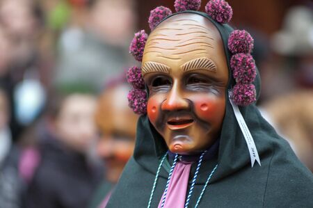 Freiburg, Germany - February 15 : Mask parade at the historical carnival on February 15, 2010 in Freiburg, Germanyのeditorial素材