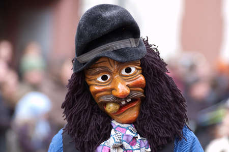 Freiburg, Germany - February 15 : Mask parade at the historical carnival on February 15, 2010 in Freiburg, Germanyのeditorial素材
