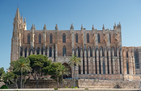 Cathedral of la Seu Majorca in Palma de Mallorca, Spain (Balearic Islands)の写真素材