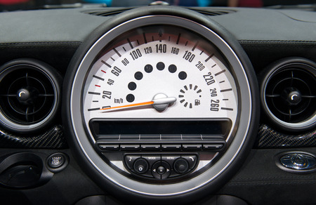 Car Tachometer On The Dashboardの写真素材