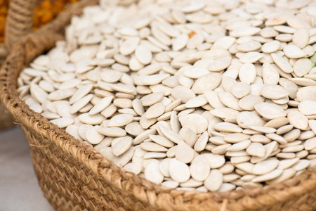 Pumpkin Seeds On The Spanish Market