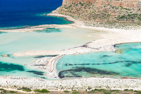 The Beautiful Gramvousa Island And The Balos Lagoon In Crete, Greece