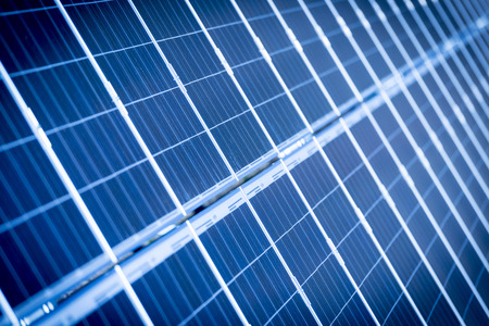 Photovoltaic Solar Panels For Renewable Electrical Energy Productionの写真素材