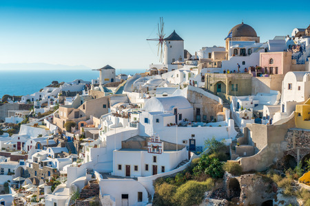 The White City of Oia in Santoriniのeditorial素材