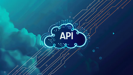 Cloud computing technology concept. Artificial intelligence and cloud computing. Vector illustrationの素材