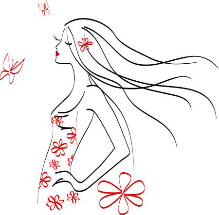 Fashion girlのイラスト素材