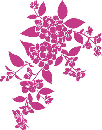 Floral twigのイラスト素材