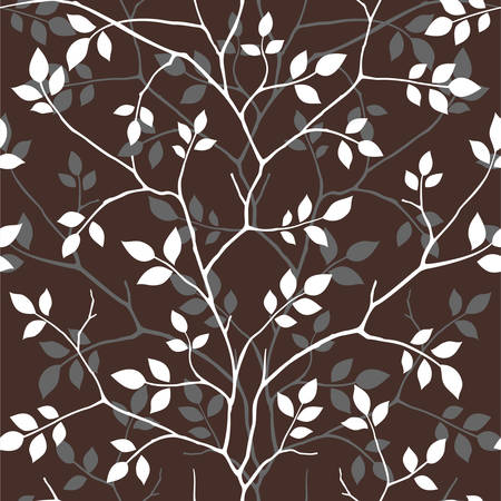 Pattern with leavesのイラスト素材